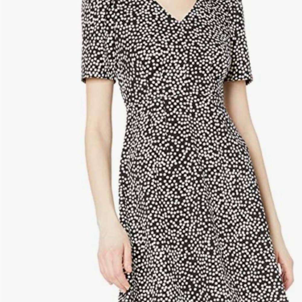 Lark & Ro Black and White Dotted dress